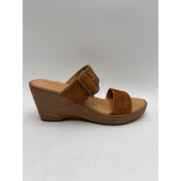 Børn Shoes EMILY BR0036037 Women's NEW Platform Sandals Tan US Size 9 NIB - Picture 4 of 11